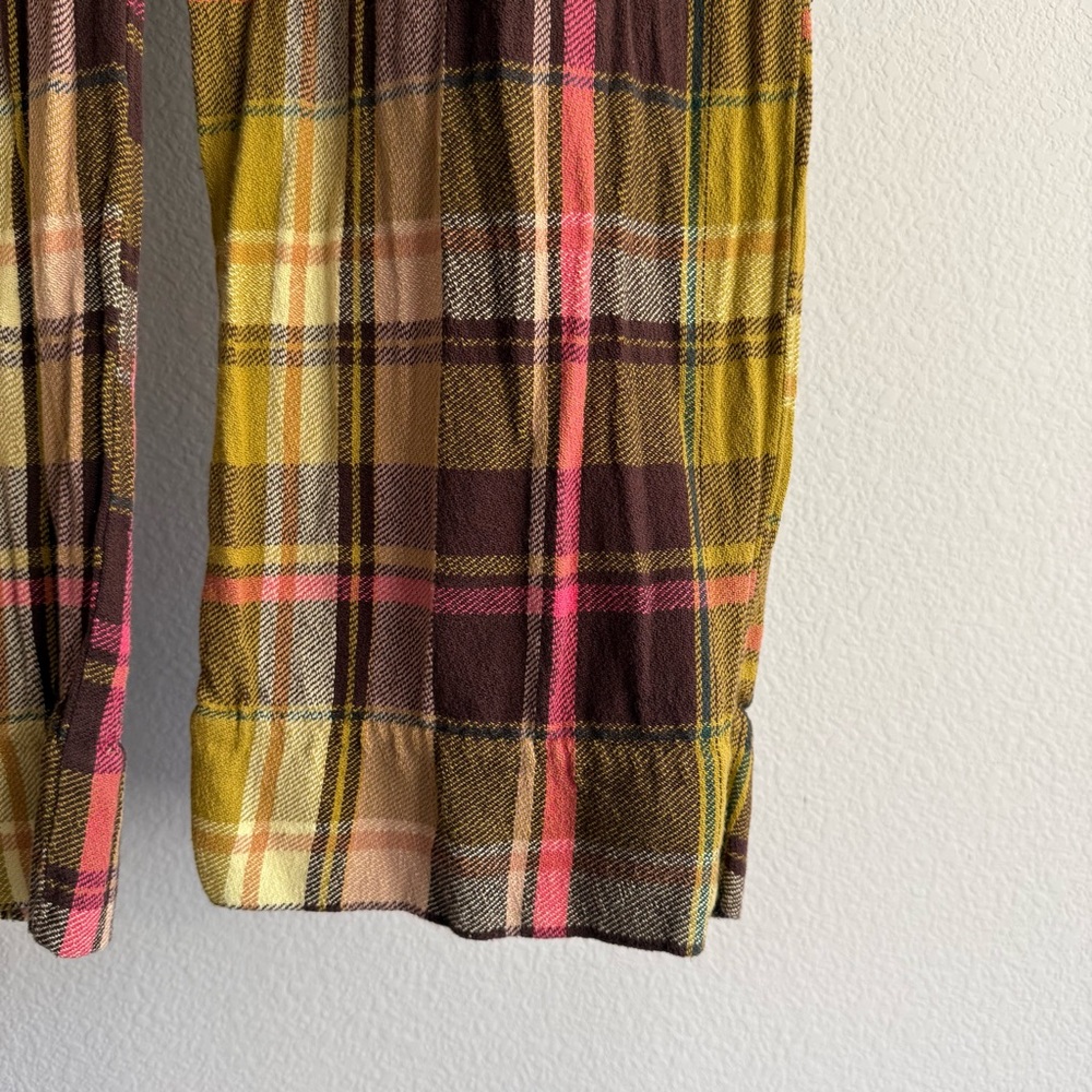 Free people Buckle Back Plaid Trousers - Picture 4 of 9
